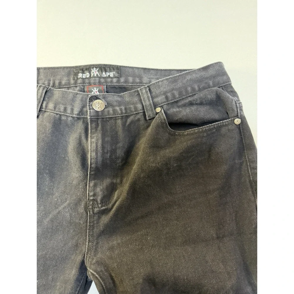 Red Ape Men's Sz 38 Straight Leg Fly‎ Front Hip Hop Baggy Grunge Y2K Streetwear
